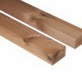 Constructiehout: Thermowood 42x68mm onderbouw