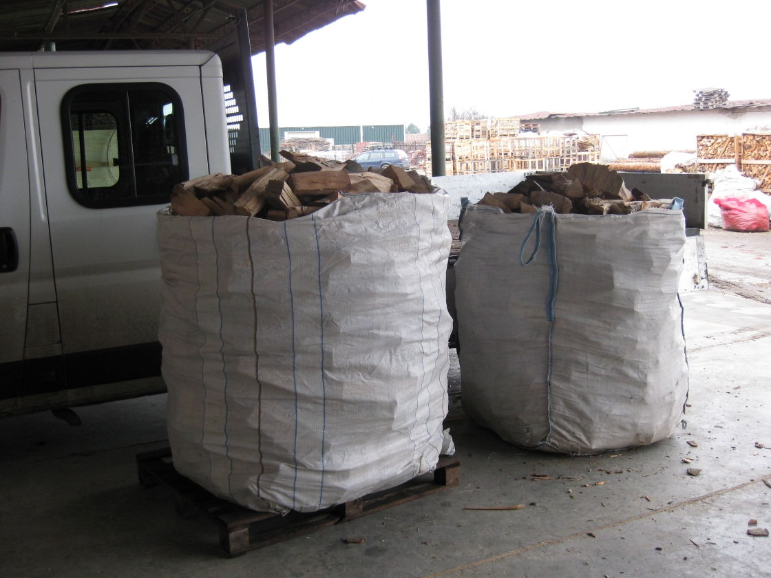 Two bags of firewood.