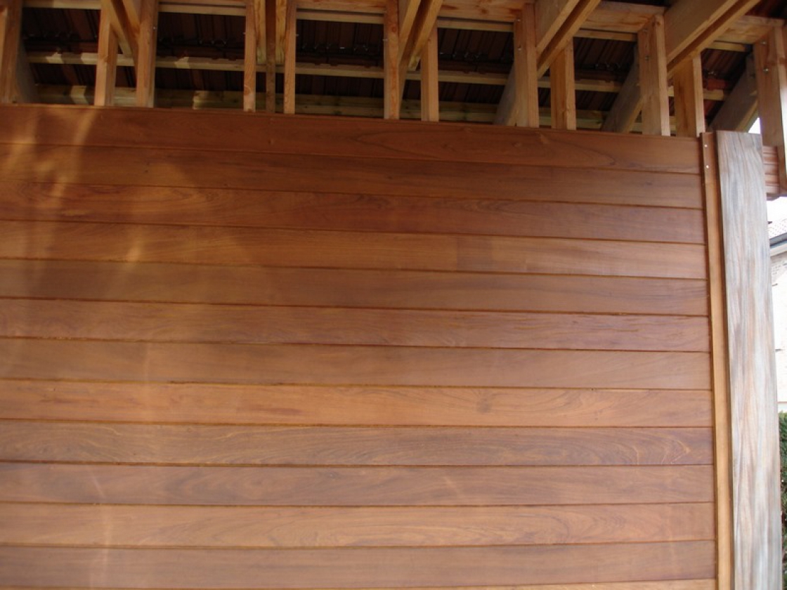 Tropical hardwood, if chosen wisely, is qualitatively the best wood for outdoor use.